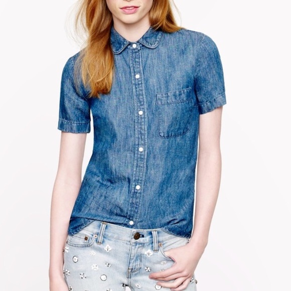 JCrew chambray top - Picture 1 of 3